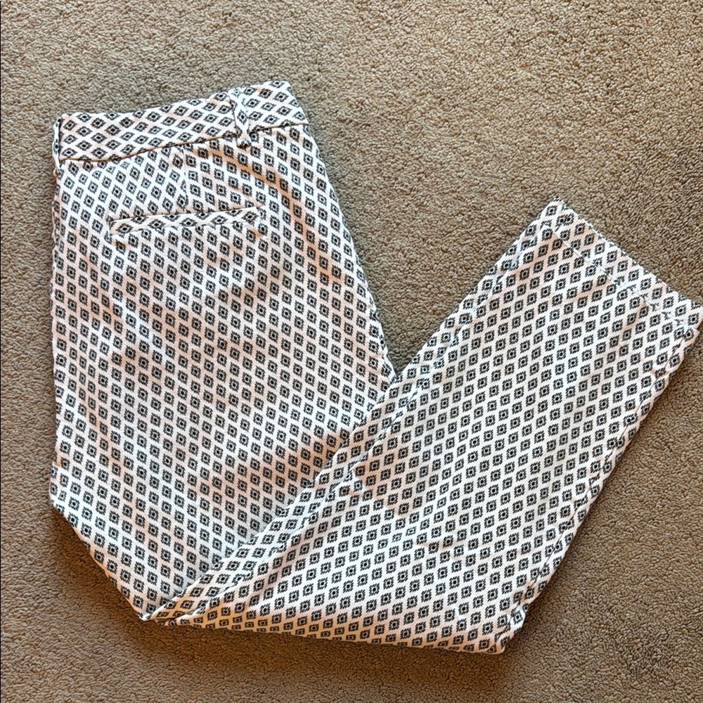 Black and White Patterned Pants